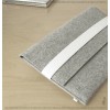 SILVER wool felt sleeve for your 11'' Macbook AIR